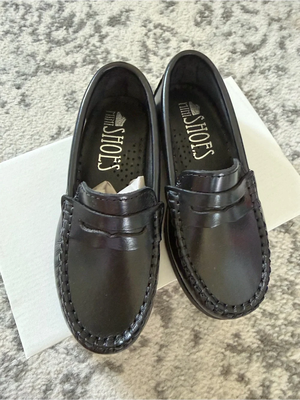 Black Kids Penny Loafers — Dress Shoes